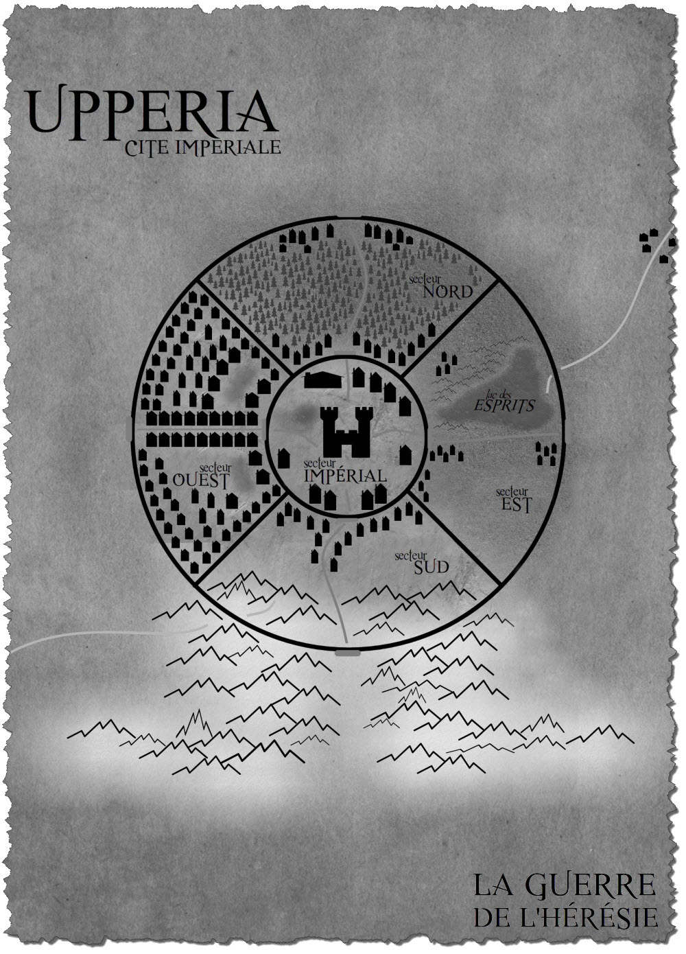 La Guerre De l'Heresie Carte Upperia